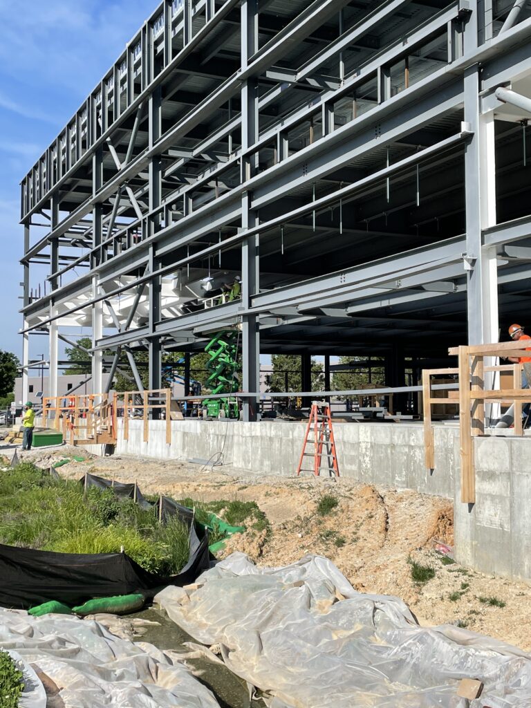 building in construction